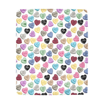 TS Conversation Hearts Blanket - 50x60