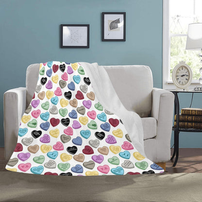 TS Conversation Hearts Blanket - 50x60
