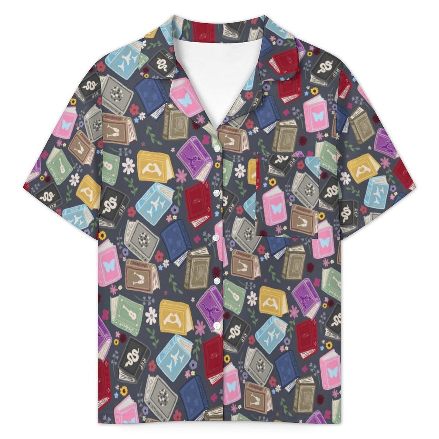 TS Books Women's Ruffled Short-Sleeve Pajama Set