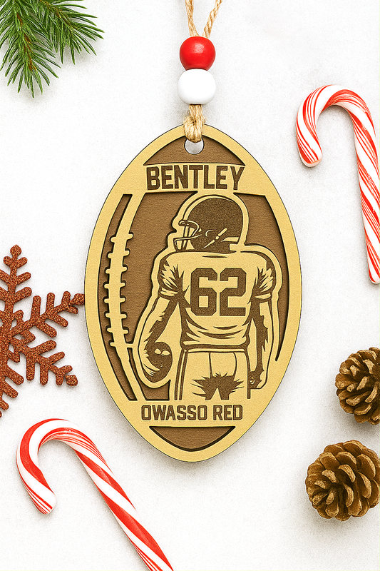 Football Personalized Ornament