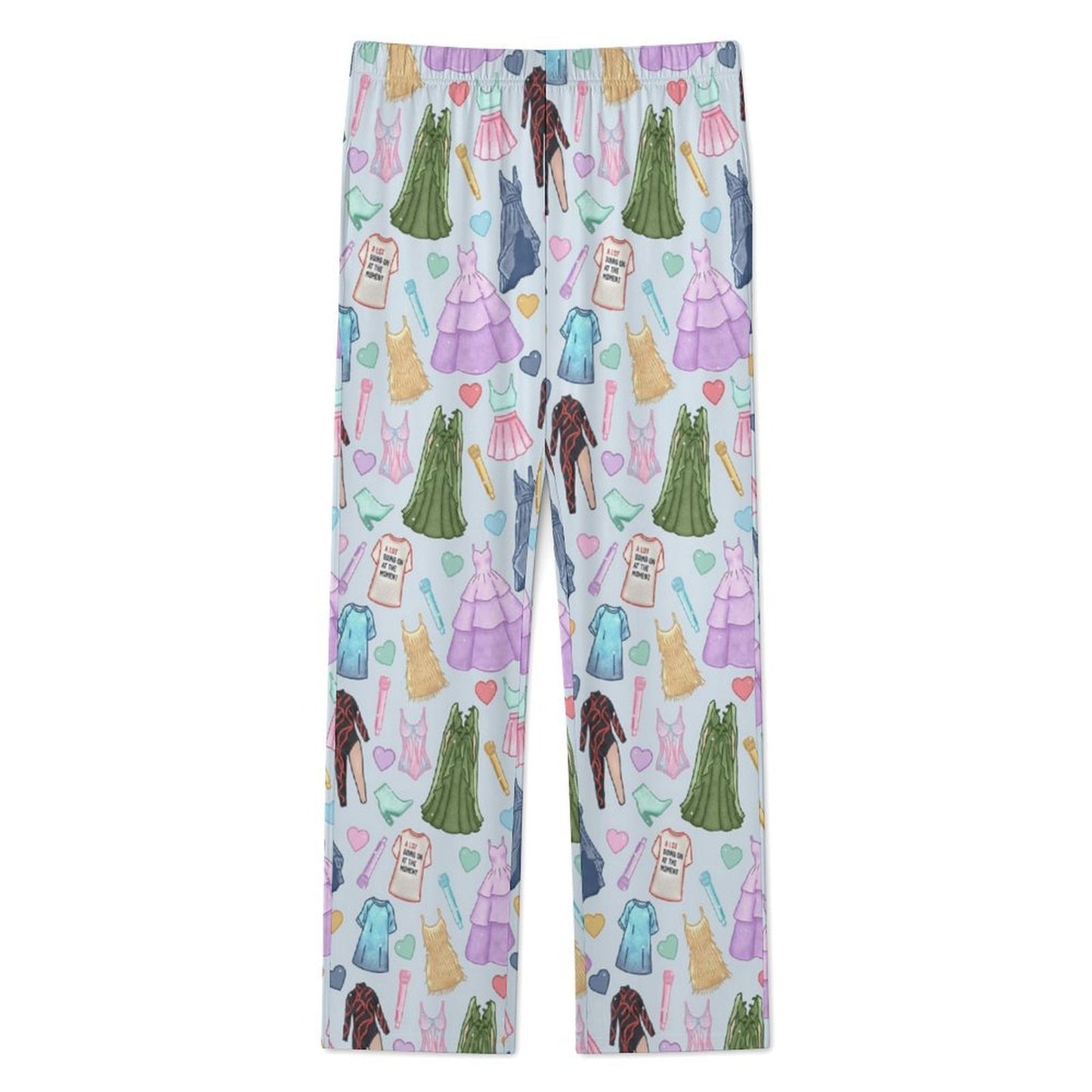 TS Blue Era's Print Women's V- Neck Long Sleeve Pajama Set
