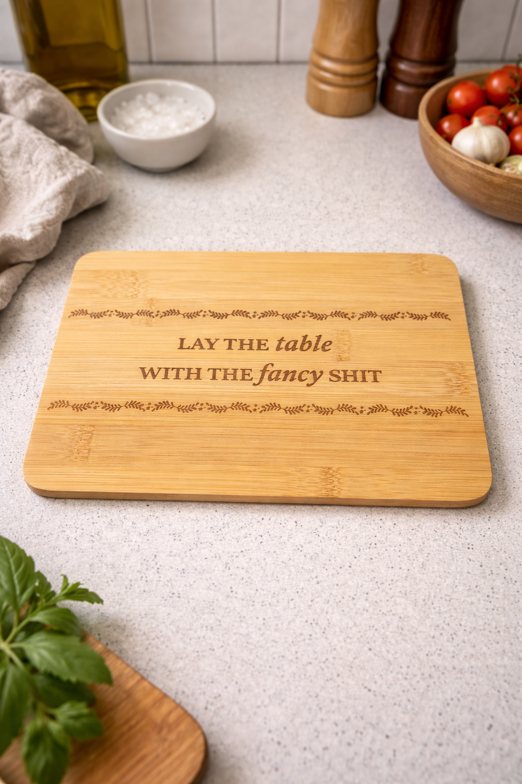 TS Laser Engraved Cutting Board