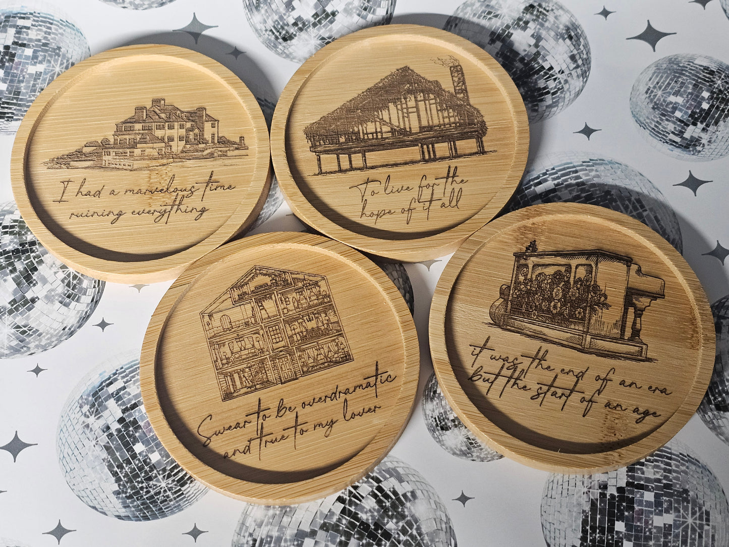TS lyrics Coaster Set