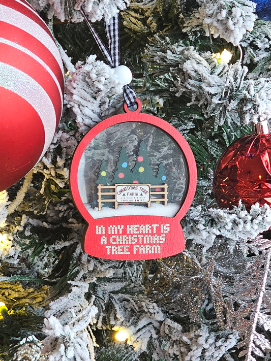 TS christmas tree farm ornament