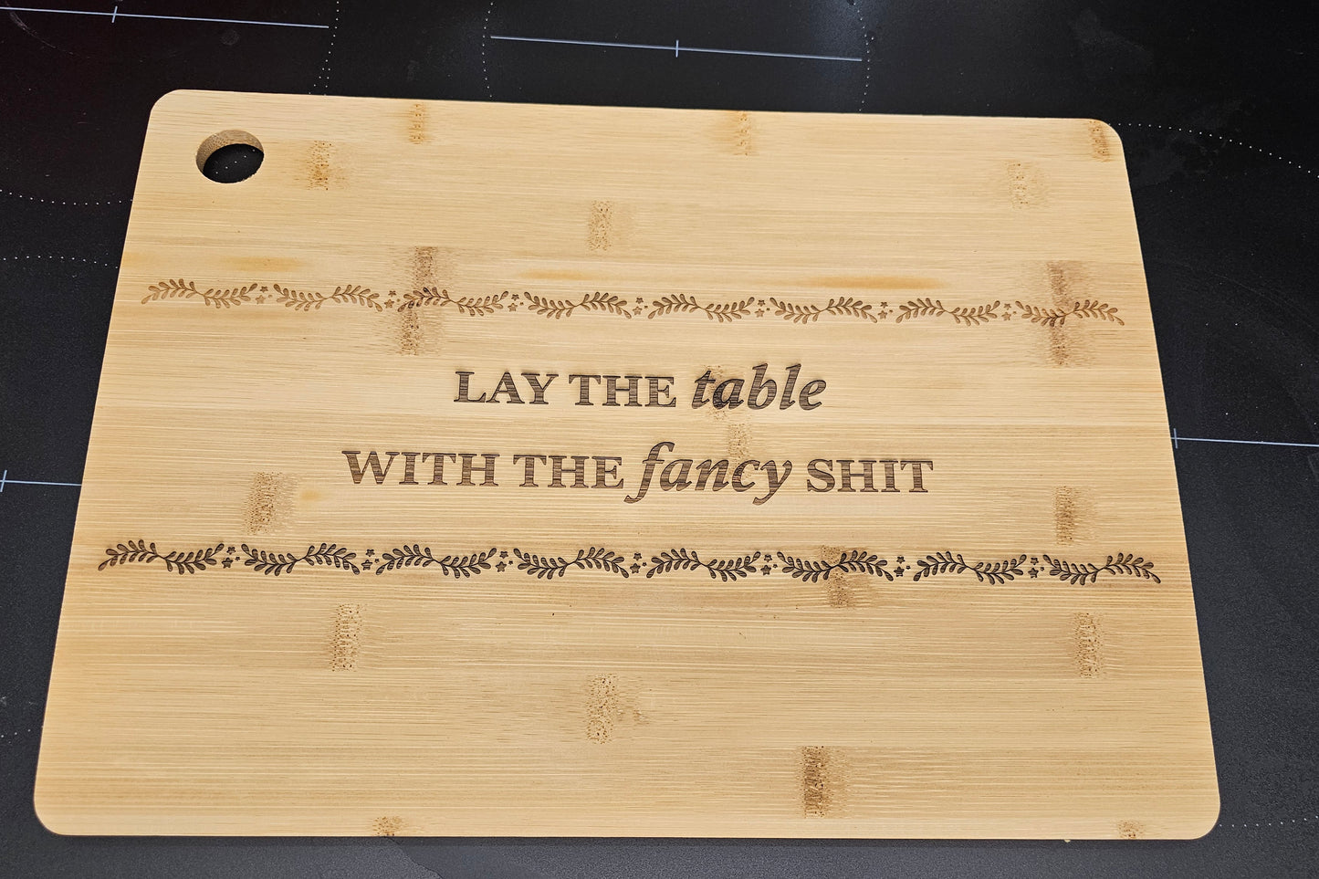TS Laser Engraved Cutting Board