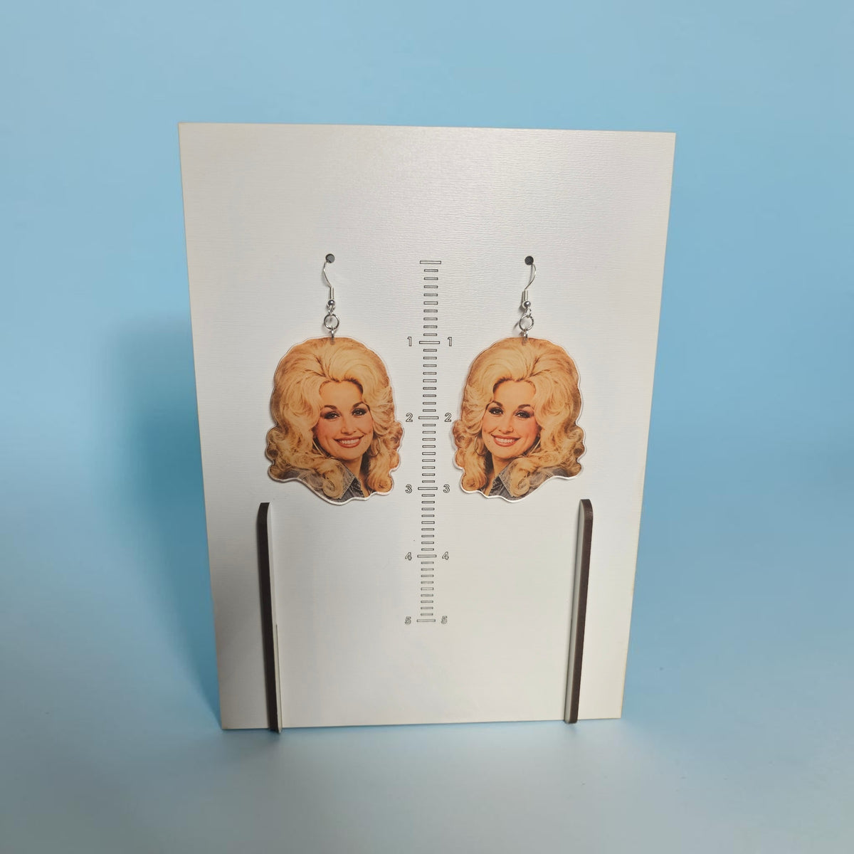 Dolly Parton Earrings | Retro Country Music Icon Acrylic Dangle Earrings
